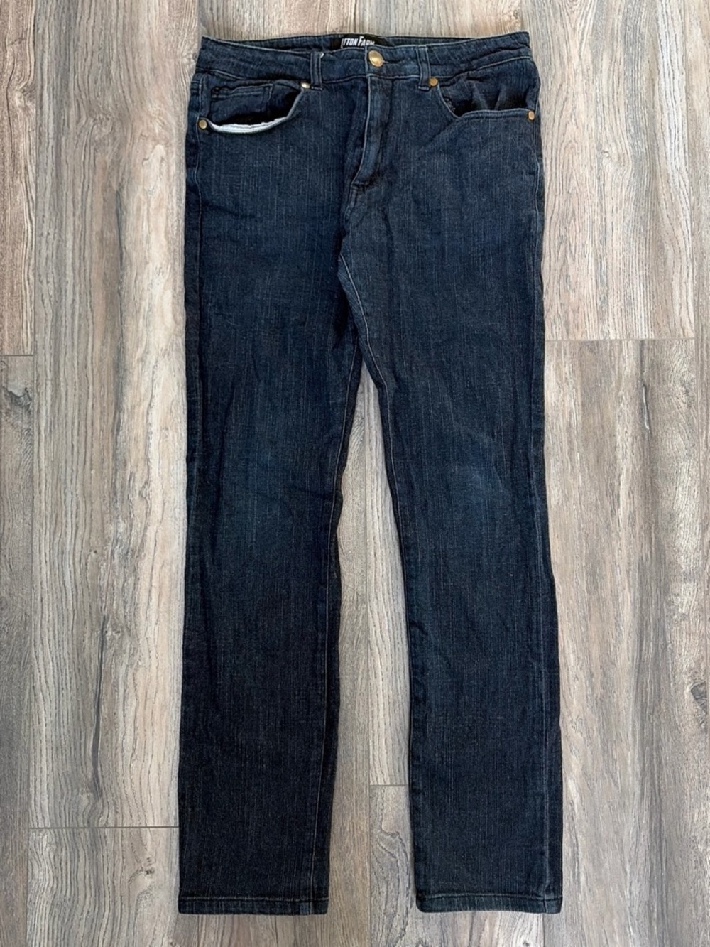 Cotton Farm Los Angeles Black Slim Straight Jeans 32 x 32